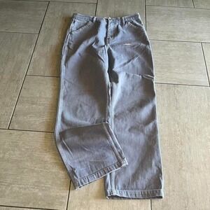 Topshop Mens Carpenter Pants Purple Utility Workwear 32 x 28